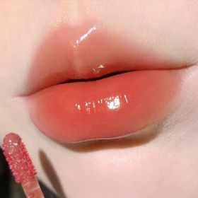Black Crystal Water Gloss Mirror Lip Gloss Nude Color Series (Option: 05 Black Crystal Orange)