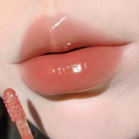 Black Crystal Water Gloss Mirror Lip Gloss Nude Color Series (Option: 03 Pure Desire Black Crystal)