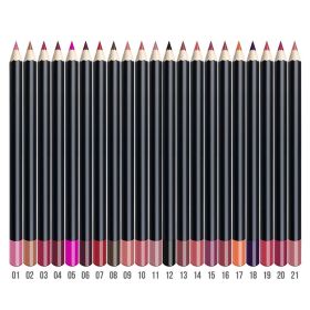 Lip Liner 3 In 1 Multifunctional Eyeliner Eyebrow Line 21 Color Wood (Option: 09Cocoabrown)
