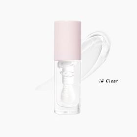 High Gloss Lip Gloss Nude Color Thick Color Water Light Mirror (Option: Colorless Transparent 1-English Version)