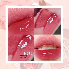 Mirror Light Ripple Lip Gloss Water Light Mirror Lipstick Glass Lacquer (Option: H07 Waxberry Bubbles)